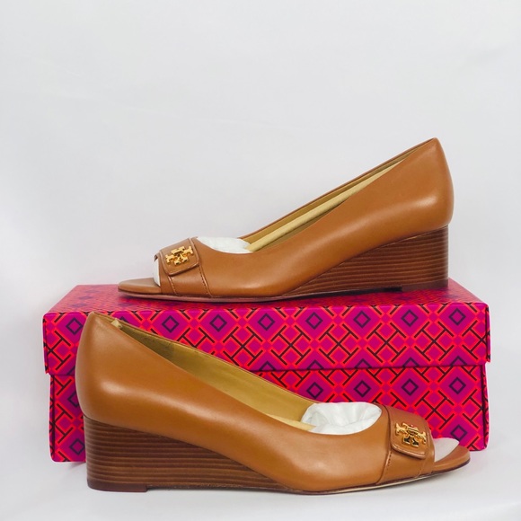tory burch kira open toe wedge